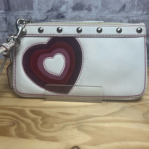Coach Large Valentine's Wristlet - Picture 2 of 5